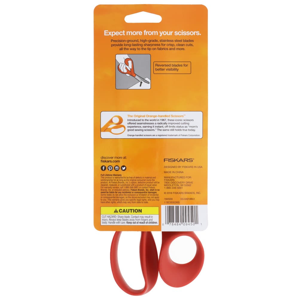 Fiskars 8" All-Purpose Shears - Left Handed