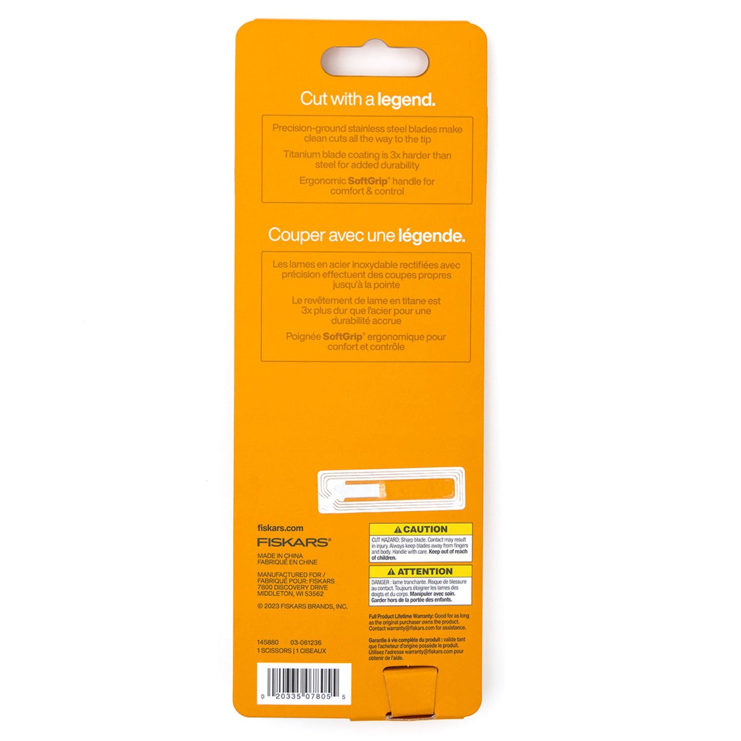 Fiskars Premier SoftGrip Titanium 8in Scissors