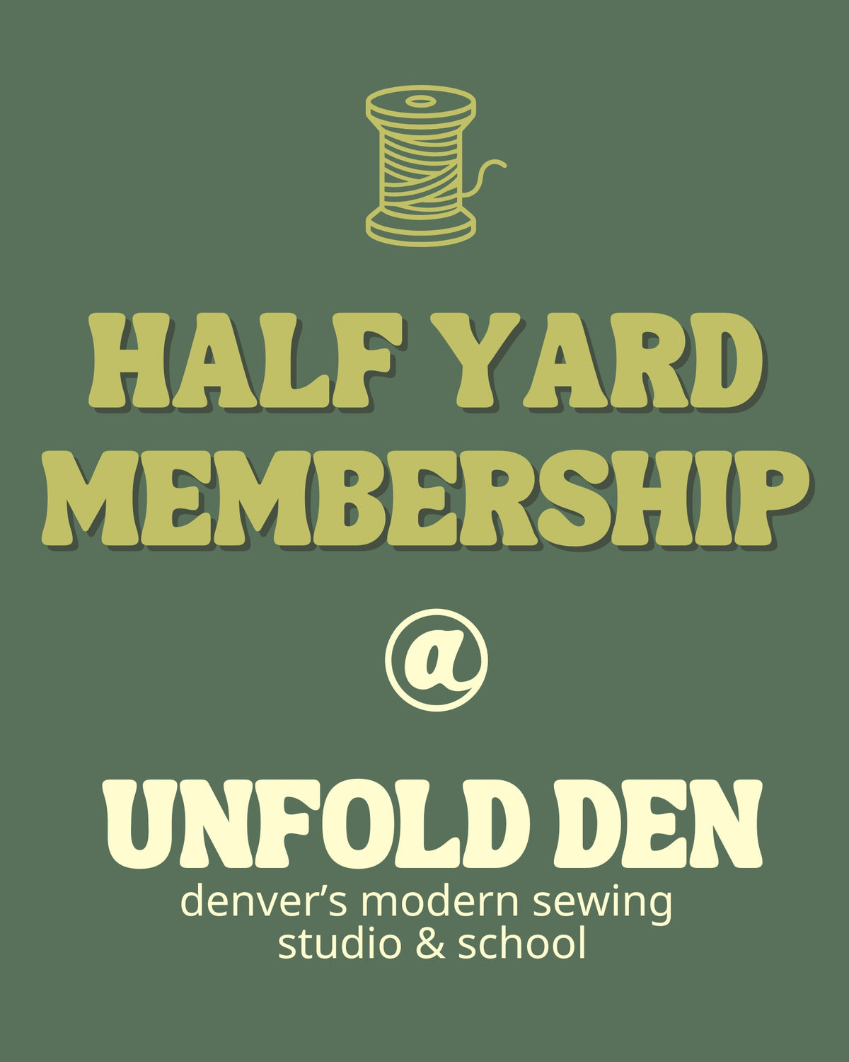 Sewing Studio Small Membership | Unfold Den