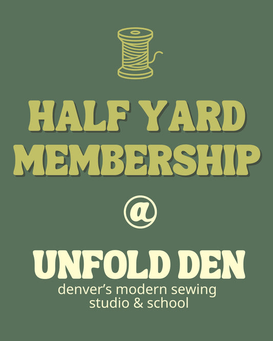 Sewing Studio Small Membership | Unfold Den