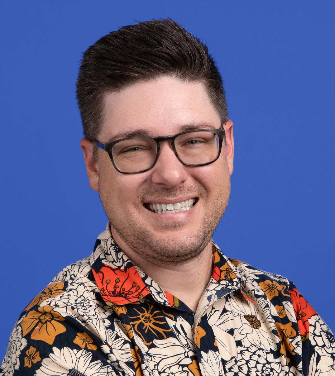 Dylan Schmer, co-founder and sewing instructor at Unfold Den in Denver